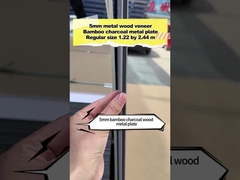 ПВХ Декорация Бамбук Уголь Дерево Металлическая Стенная доска Стенные панели внутреннего отделения высокой плотности