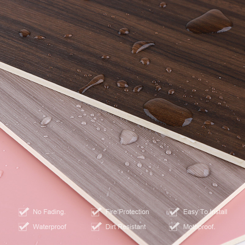 Обшивать панелями стены волокна PVC дружелюбного огнеупорного декоративного деревянного зерна Eco бамбуковый