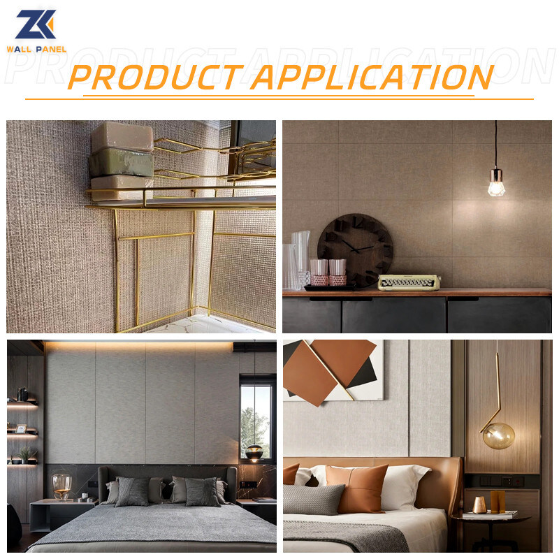 Горячие продукты Внутренняя отделка Водонепроницаемая бамбуковая угольная ткань Стеновая панель