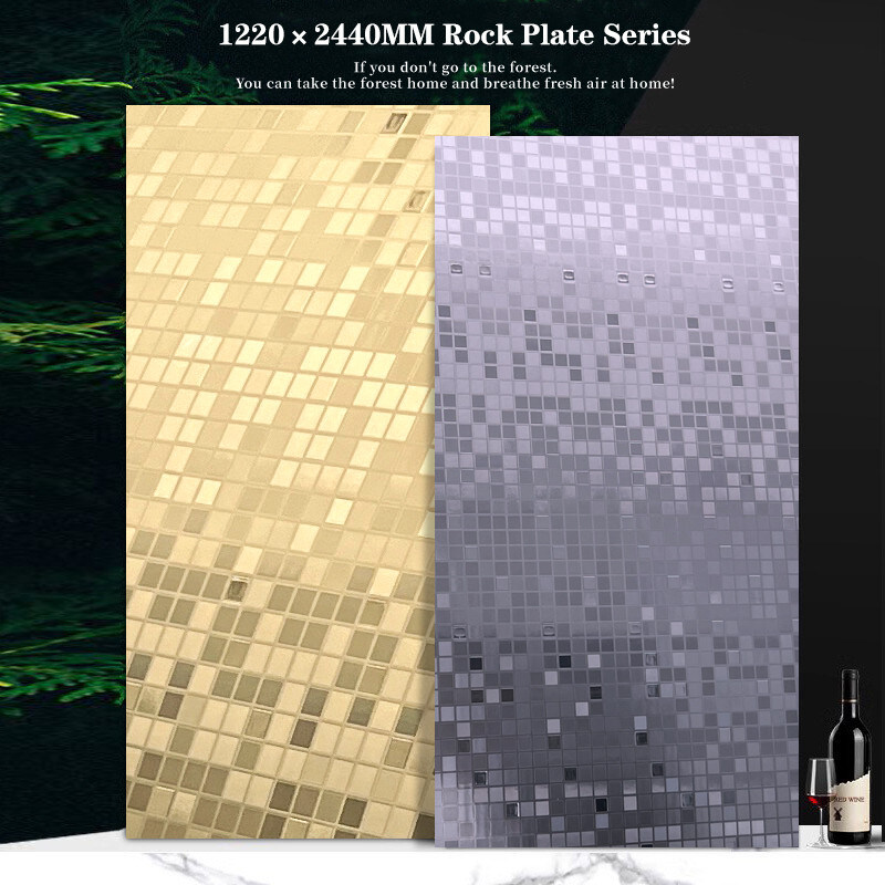 Мозаика Декорация стен ПЭТ Стенная панель Бамбук Уголь Волокно Деревянная фанера