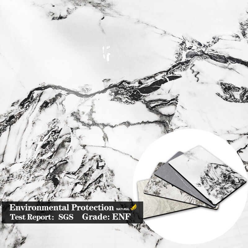 Декорация интерьера Мраморные стеновые панели Коэкструдированный бамбук Уголь деревянный фанера