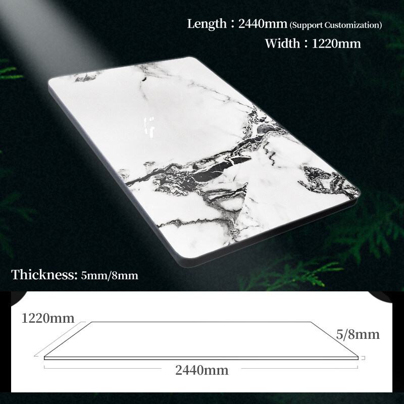 Декорация интерьера Мраморные стеновые панели Коэкструдированный бамбук Уголь деревянный фанера