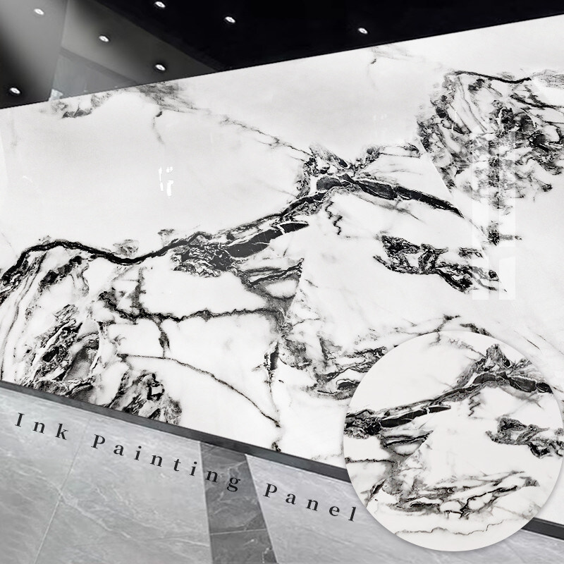 Декорация интерьера Мраморные стеновые панели Коэкструдированный бамбук Уголь деревянный фанера