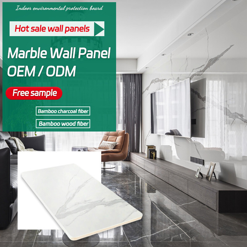 Панели домашней стены предпосылки ТВ украшения водоустойчивые и влагостойкие мраморные деревянные облицовки стены
