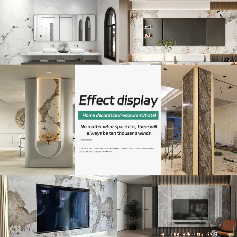 Панели домашней стены предпосылки ТВ украшения водоустойчивые и влагостойкие мраморные деревянные облицовки стены
