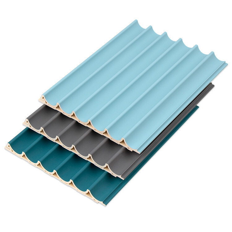 Панель гриля декоративного потолка 3D WPC деревянного на открытом воздухе 15mm круглая