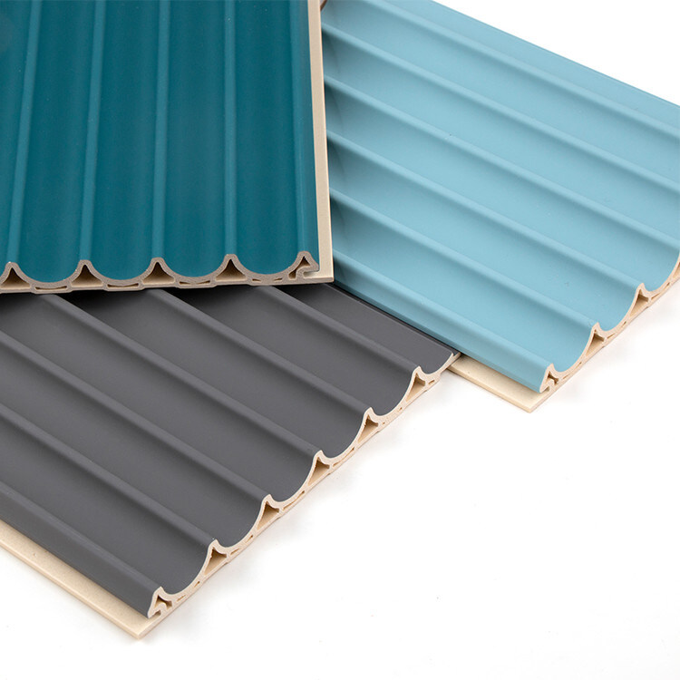 Панель гриля декоративного потолка 3D WPC деревянного на открытом воздухе 15mm круглая