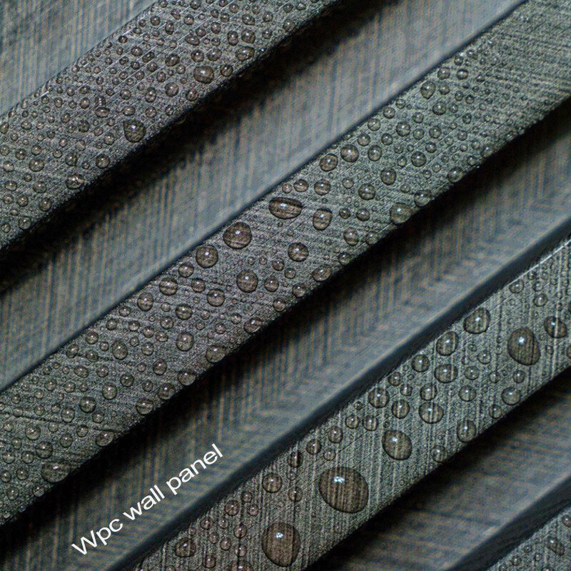 Внутренние декоративные стеновые панели WPC 3D плотное дерево гриль панель
