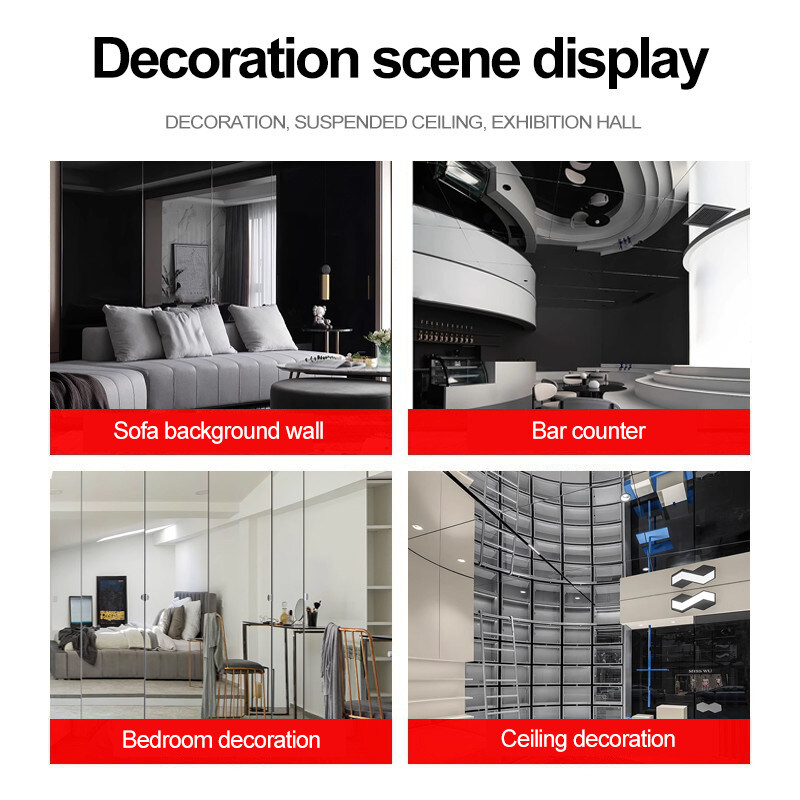 Внутренние декоративные 5 мм зеркало деревянные стенные панели ПВХ стенные панели