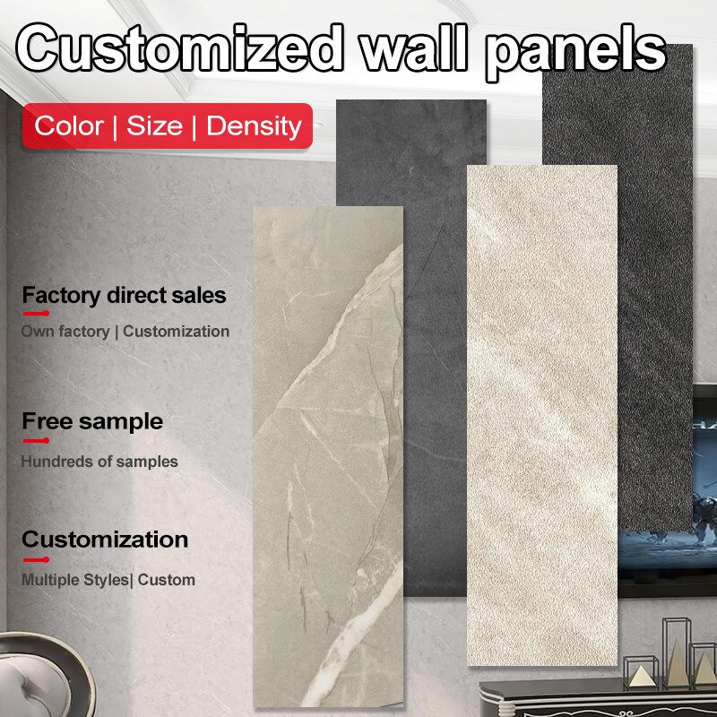 5 мм / 8 мм Внутренний декоративный ПВХ мраморный лист Бамбуковый угольный настенный доски