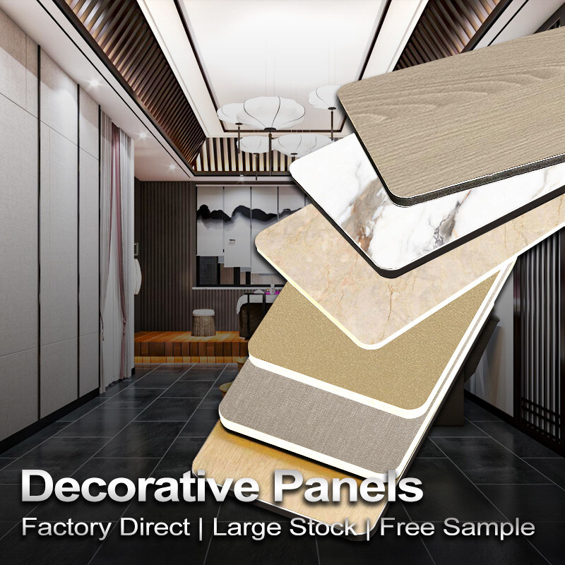 Современные 5 мм бамбуковые металлические стеновые панели из углеродного волокна для украшения интерьера