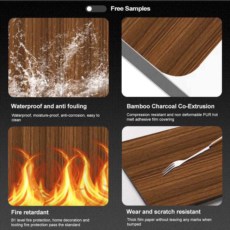 1Ширина.22 м Современная деревянная панель Бамбук Угольный мраморная панель для гостиничной промышленности