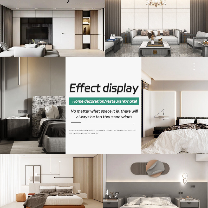 Панель стены волокна бамбука внутреннего художественного оформления 8 Mm деревянная придает огнестойкость облицовке кожи чувствуя деревянной