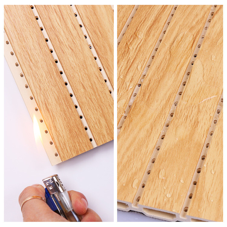 Декоративная огнеупорная панель стены 1.22*3m WPC звукоизоляционная 1.22*2.8m