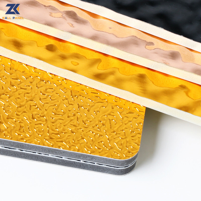 Фасада лобби панели стены пульсации воды панель стены рифленого внутренняя декоративная