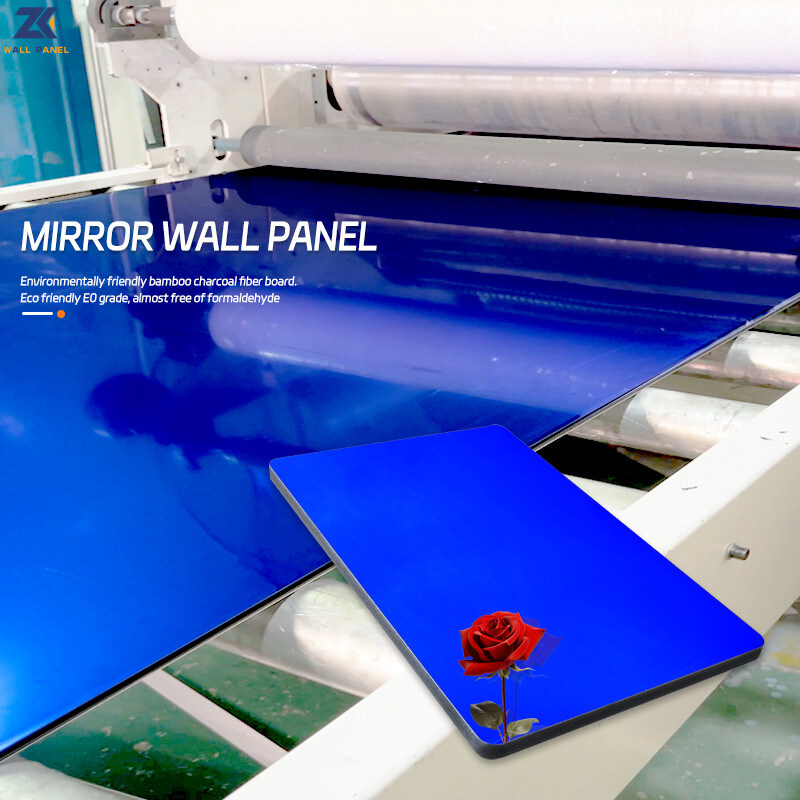 Доски облицовки древесины зеркала KTV панель стены ЛЮБИМЦА угля современной светлой роскошной бамбуковая