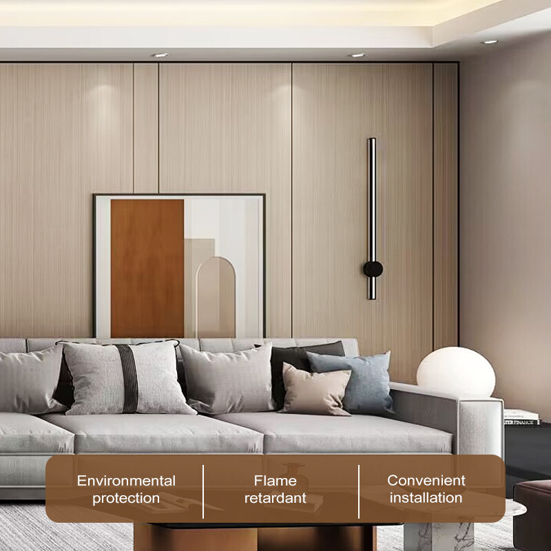 Декоративные интерьеры Кристальные панели из бамбука Деревянные зерна Бамбуковые угли Деревянные панели фанеры