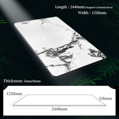 Декорация интерьера Мраморные стеновые панели Коэкструдированный бамбук Уголь деревянный фанера