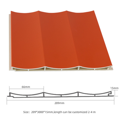 Панель 1220*2440mm 1220*2600mm внутреннего художественного оформления WPC деревянная