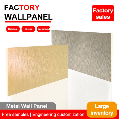 ПВХ Декорация Бамбук Уголь Дерево Металлическая Стенная доска Стенные панели внутреннего отделения высокой плотности