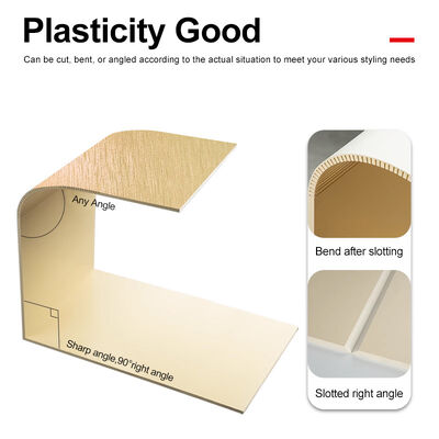 ПВХ Декорация Бамбук Уголь Дерево Металлическая Стенная доска Стенные панели внутреннего отделения высокой плотности